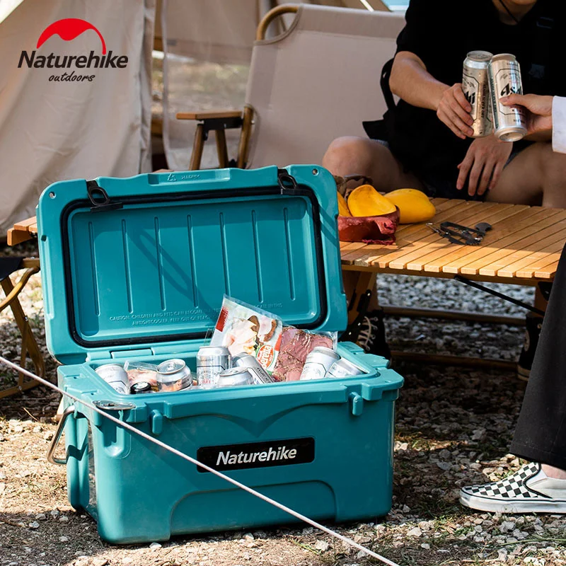 

Naturehike Outdoor Cooler Box 25L Large Capacity Food Preservation Box Portable 80h Cooler Fishing Camping Travel Picnic