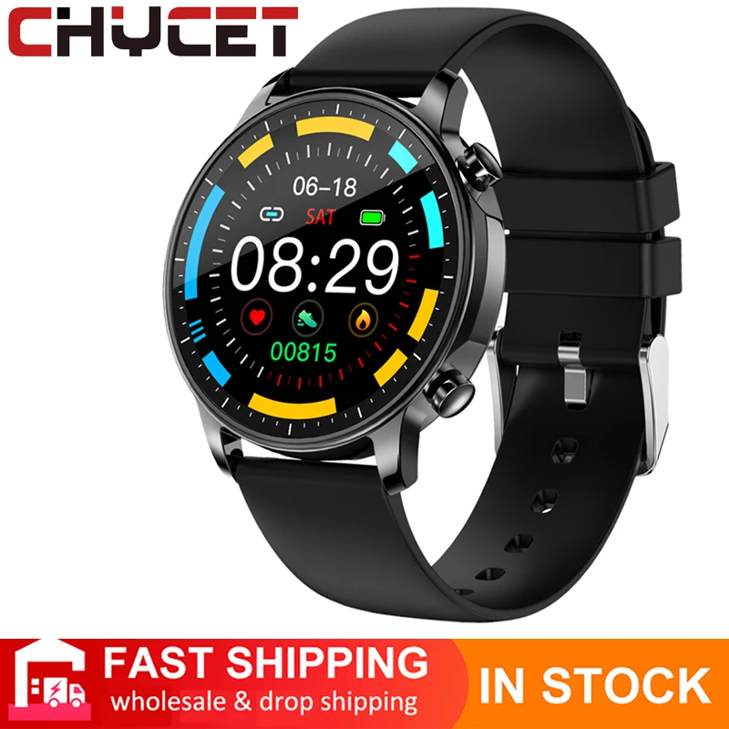 

CHYCET NEW Full Touch Smart Watch Men Women Waterproof Smartwatch Heart Rate Monitor Fitness Tracker Sport Watch For Android IOS