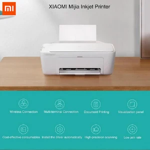 Xiaomi mijia inkjet printer 1200 dpi scan copy print a4/b5/a6/dl bluetooth-compatible office color inkjet printer wifi printing 1 inkjet Item image