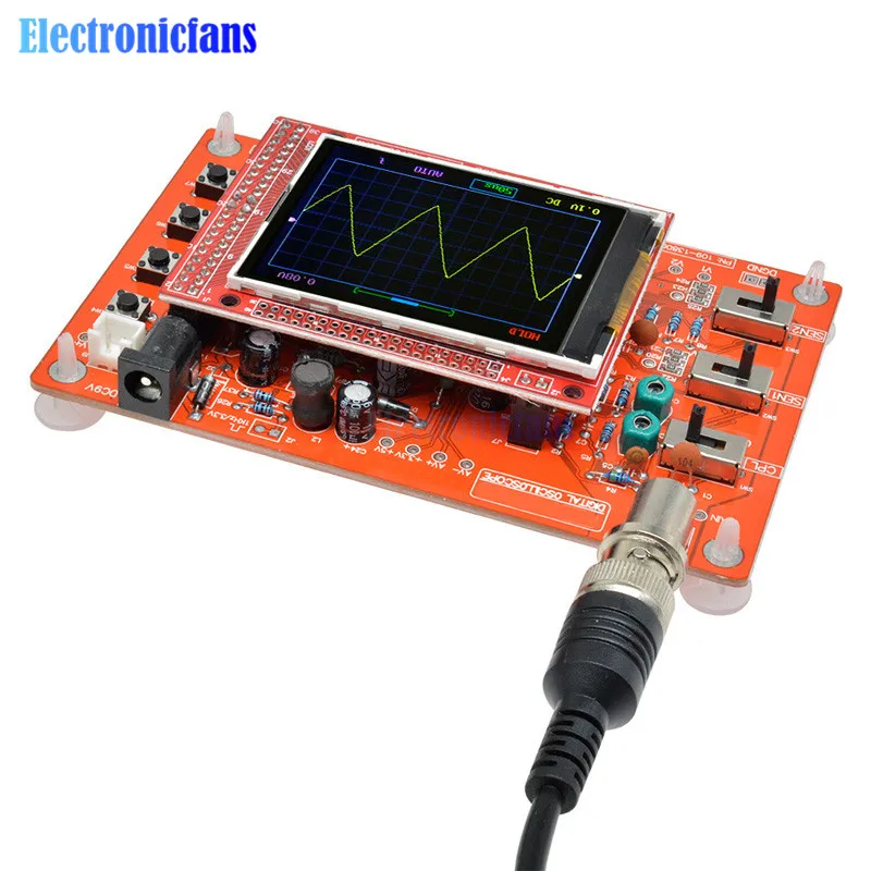 1 Набор 2," цифровой осциллограф TFT Diy Kit Собранный SMD припаянный осциллограф diy части 1Msps с совпадающим проводом