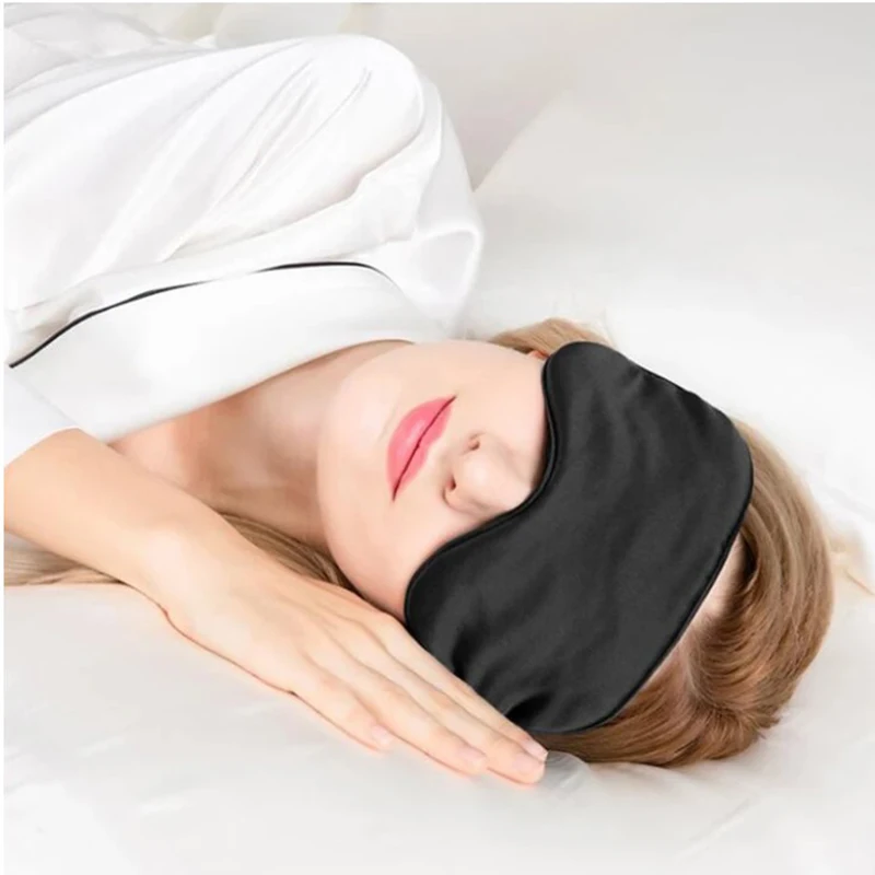 

Women's Silky Sleep Eye Cover Blindfold with Elastic Strap for Full Night's Sleep Soft Eye Cover Eyeshade Unisex MDJ998