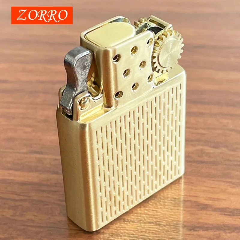 

ZORRO Original Dual Fire Torch Insert Lighter Gas Jet Windproof Flint Gasoline Oil Lighter Inflatable Kerosene Liner DIY Tool