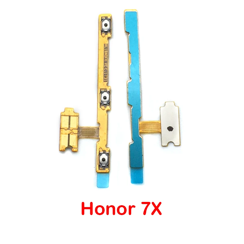 Honor 7X Для huawei honor 4C Pro 7S 6X 7X/6 7 plus/8 9 lite/honor 10/P Smart power On Off Key громкость вверх-вниз гибкий кабель боковой кнопки кабель - Цвет: Honor 7X