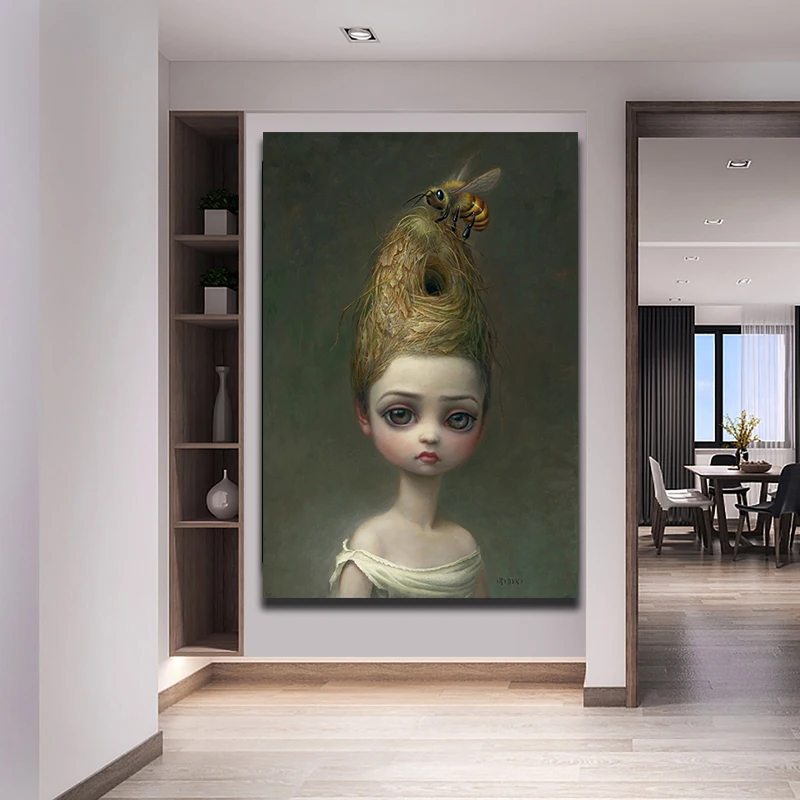 Современный Марк Райден настенный художественный принт на портрет холст