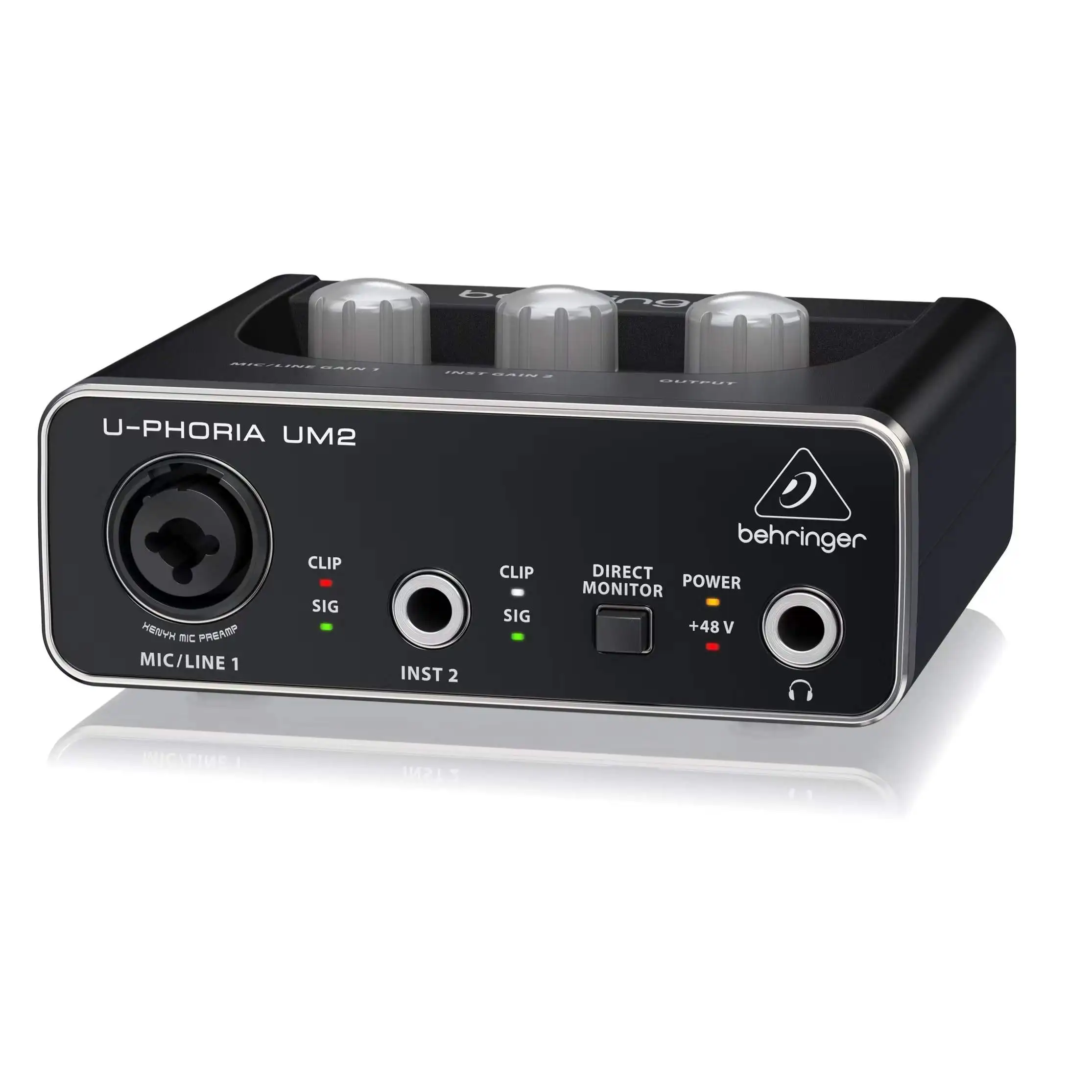 BEHRINGER U-PHORIA UM2 аудиофил 2x2 USB аудио интерфейс с микрофоном XENYX предусилитель для