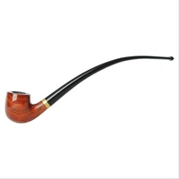 high quality long stem wooden tobaccopipes tobacco grinder smoke pipe for tobacco mens gift