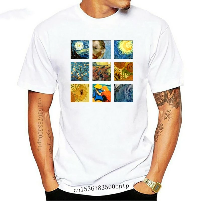 

New Van Gogh Picture T Shirt 2021 latest popular men casual T shirt 2021 Fashion 2021 Brand Shirt High Printed T Shirt