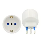 Европейская вилка ЕС в Италию стандартная розетка адаптера питания 10 А преобразователь переменного тока 110  250 В штепсельная вилка