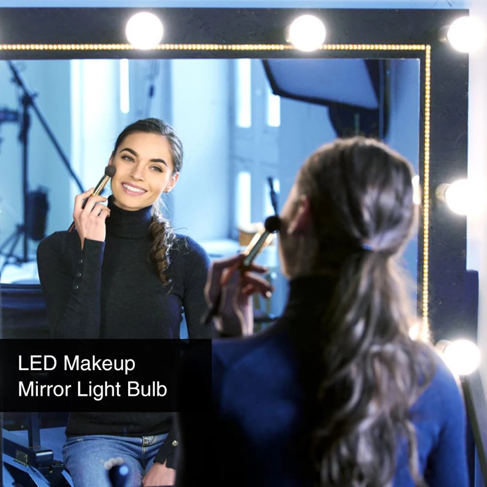 

5V LED Makeup Mirror Lamp Bulb Hollywood Makeup Vanity Light USB Wall Light 2/6/10/14pcs Dimmable Dressing Table Lighting Lamp