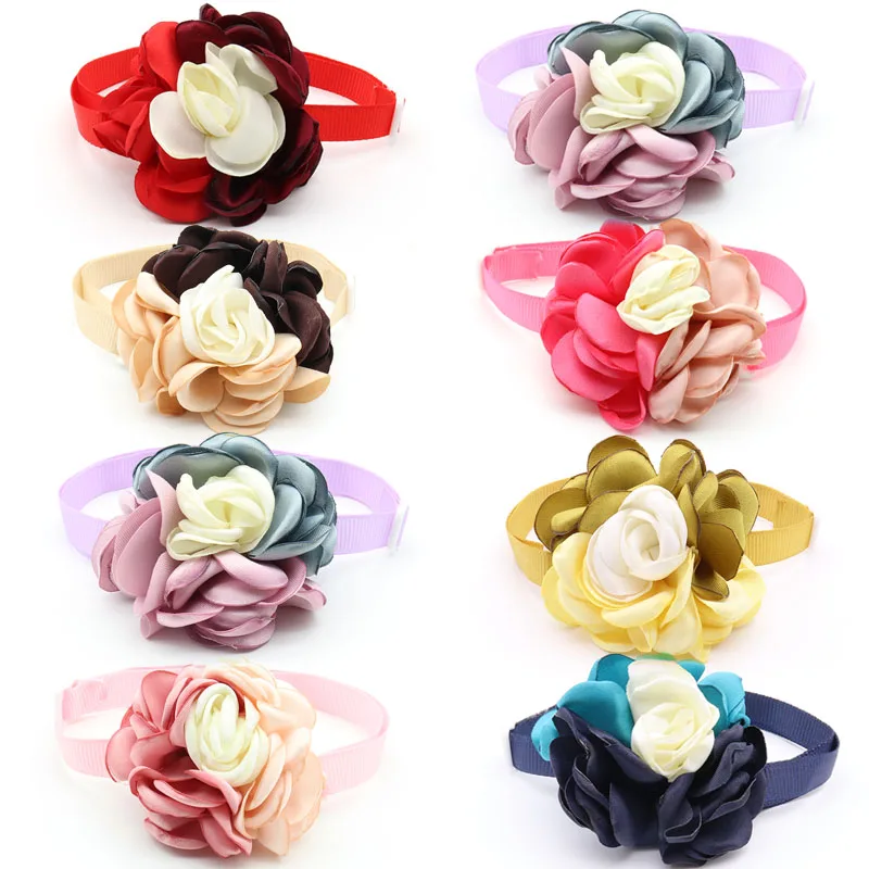 30 шт. изделие для домашних собак цветочный дизайн щенок собака галстук бабочка