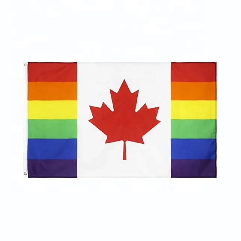 Оптовая продажа по Заводской Цене канадский геи гордость 3x5 фреймов ЛГБТ