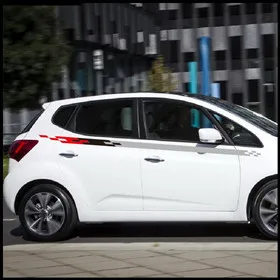 Для KIA Venga, автомобильная дверь, боковая юбка, Декор, наклейка для гонок, спортивный стиль, авто тело, индивидуальные наклейки, аксессуары для модификации автомобиля