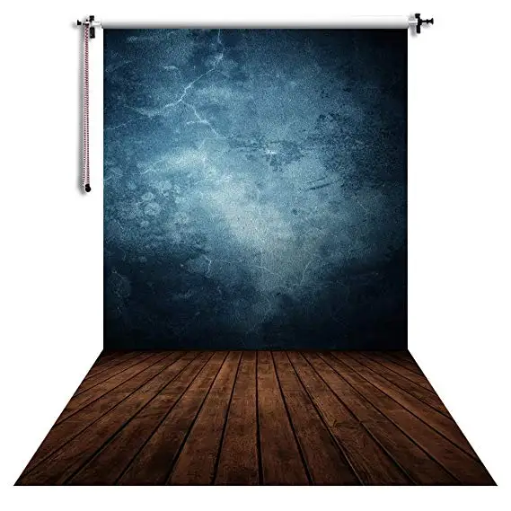 HUAYI Фотофон гранж синяя стена фото фон твердая абстрактная текстура студия