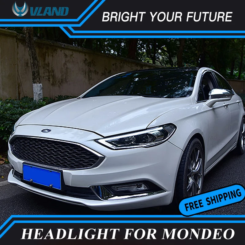 Автомобильные передние фары для Ford Fusion Mondeo 2017 2018 Биксеноновые лучевые линзы