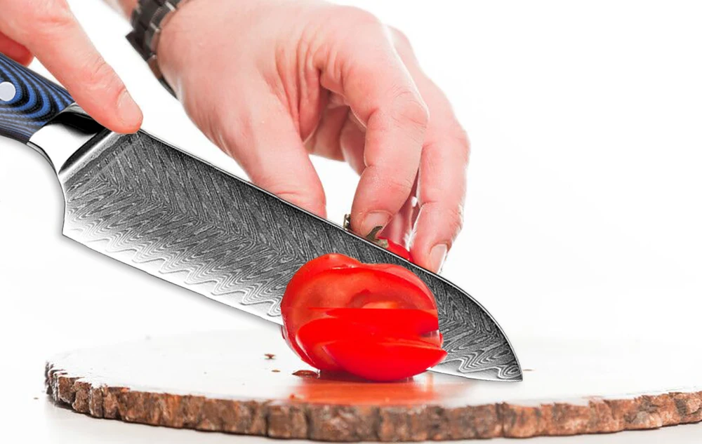XITUO дамасский поварской нож VG10 острый японский Sankotu Кливер Boning Gyuto нож для очистки овощей инструмент для приготовления пищи высококлассная ручка