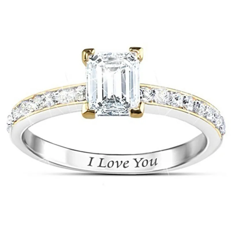 Женское Обручальное кольцо с фианитом 3 шт.