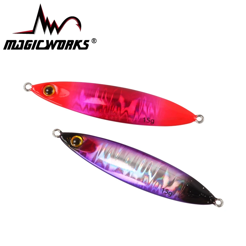 Приманка для медленной рыбалки MAGIC WORKS широкий металлический заброс ложка 10 г 15