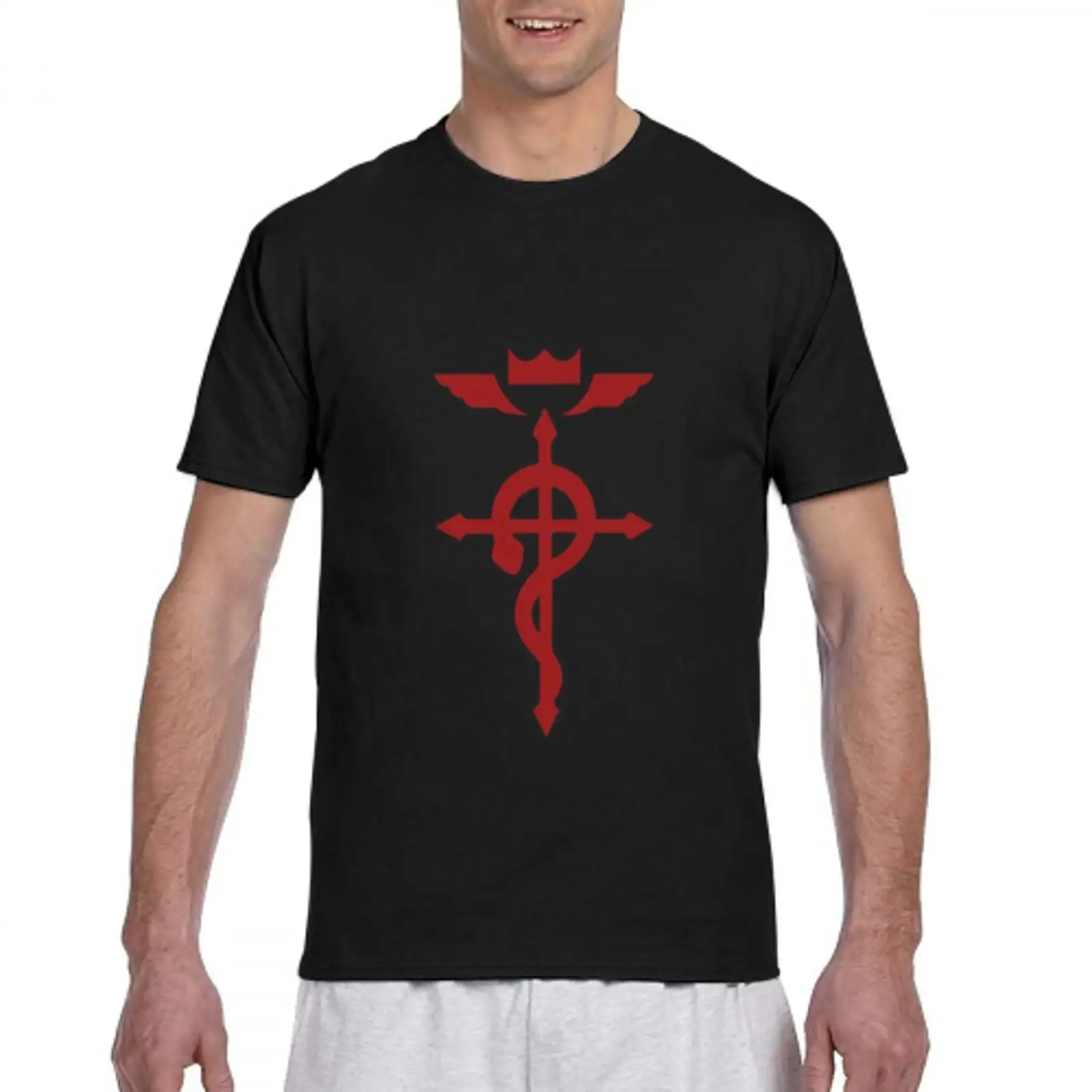 

2020 new fullmetal alchemist casual t shirt tattoo ladies/mens summer t shirt fullmetal alchemist pocket watch women/men t shirt