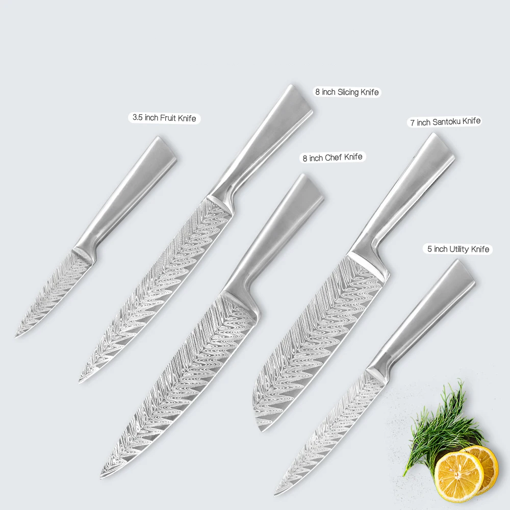 

Kitchen Knife Of All Kinds Of High Carbon Steel Fish Bone Texture Long Lasting Sharpness Knife For Cutting Vegetable And Meat