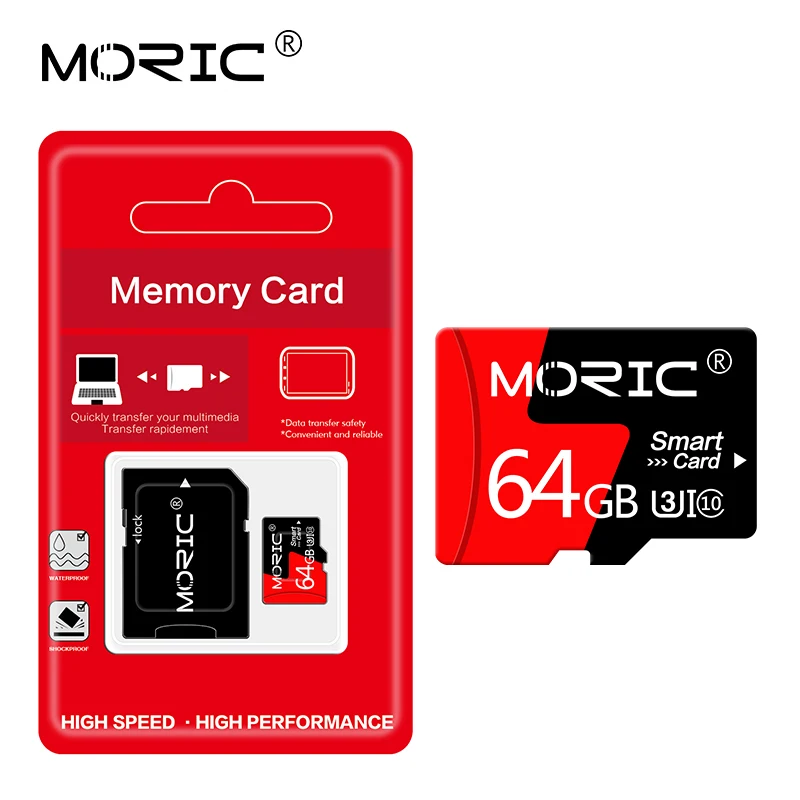 

Moric Micro SD карта класс 10 64 Гб 128 ГБ 256 ГБ SD/TF флэш-карта памяти 4 ГБ 8 ГБ 16 ГБ 32 ГБ cartao de memoria