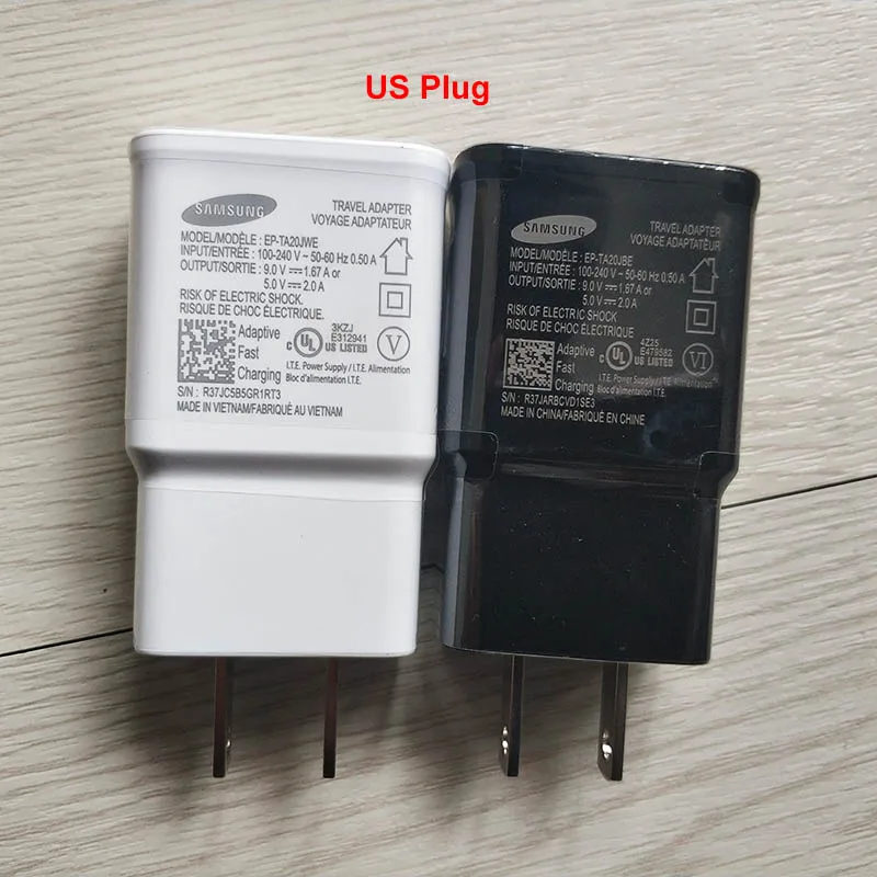 Сетевое зарядное устройство Samsung Galaxy S6 S7 edge 9 В 1 67 А 150 см 2 кабель micro usb для J3 J5 J7 Note 4