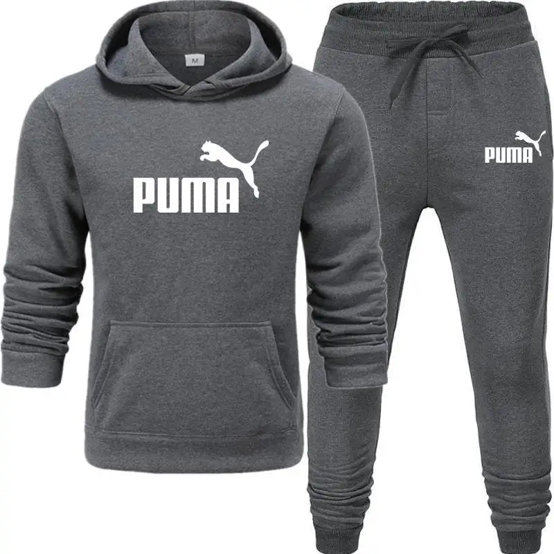 

2 Pieces Sets Tracksuit Men Hooded Sweatshirt+Pants Pullover Hoodie Sportwear Suit Ropa Hombre Casual Men Clothes Size S-3XL