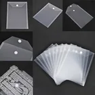 10 шт. 18x2 4 см7x9,4 дюйма самоклеющиеся наклейки на застежке пластиковые пакеты для хранения штампов трафареты Органайзер Держатели