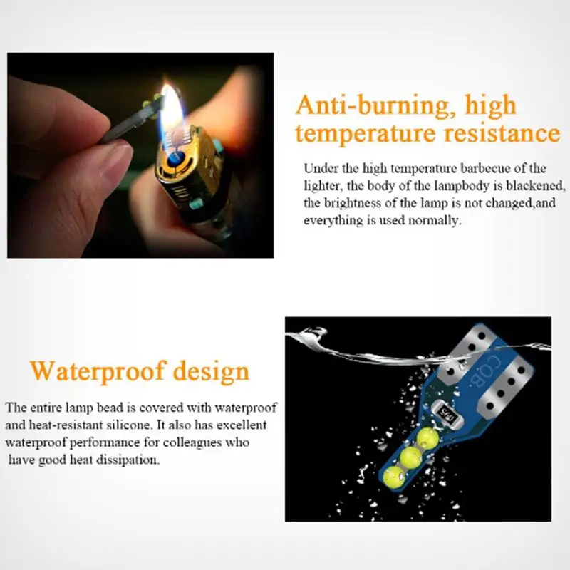 

T10 LED W5W Super Bright Canbus 6-SMD Cob Car Parking Lights Car Interior Lamp Turn Signals