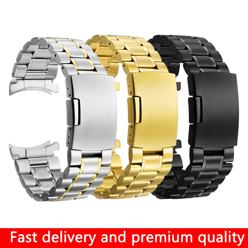 22mm Stainless Steel Strap for Samsung Galaxy 46 Gear S3 Classic Frontier Watch Band Wrist 20mm  Bracelet Silver Quick Release