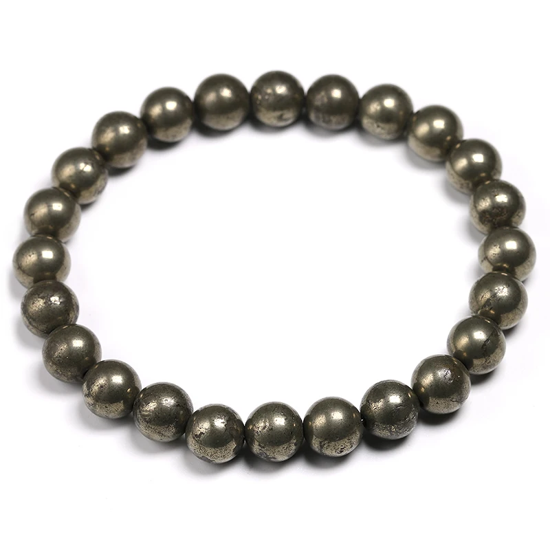 Браслет из натурального пирита модные ювелирные изделия ниток браслеты
