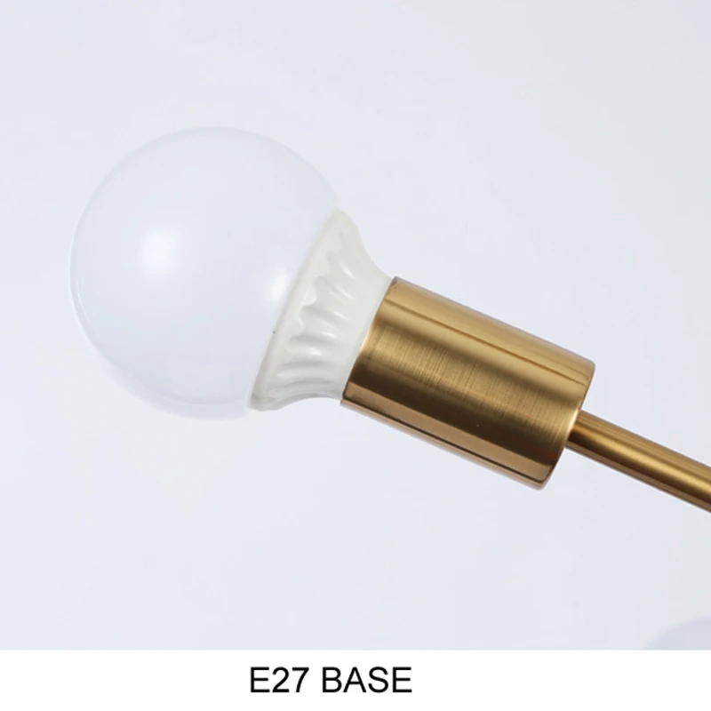 Lámpara de araña Industrial moderna Para cocina y Sala de estar, Lustres Para Sala de estar, nórdica, E27, Oro Negro, arañas LED