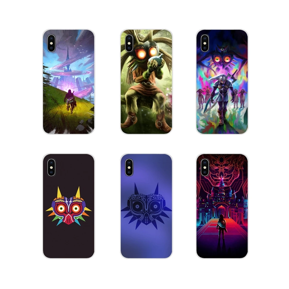 Прозрачные мягкие чехлы для Xiaomi Redmi Note 3 4 5 6 7 8 Pro Mi Max Mix 2 2S Pocophone F1 Legend of zeldas Majora's Mask