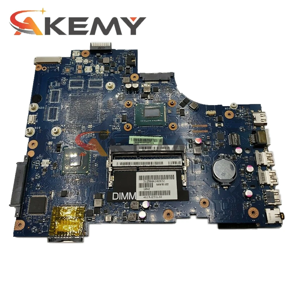 Akemy для Dell Inspiron 17 3721 Материнская плата ноутбука CN-0KCFDN 0KCFDN VAW11 LA-9102P основная 2127U