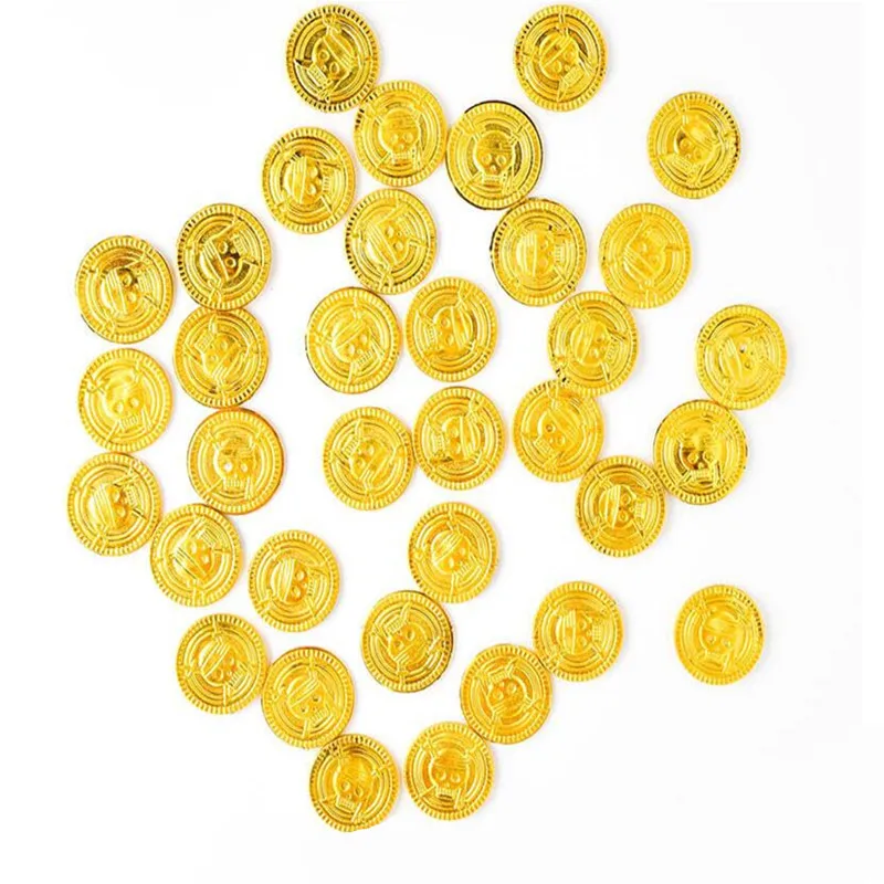 50 шт/100 шт Пираты сокровища в виде монет праздничные сувениры украшения на