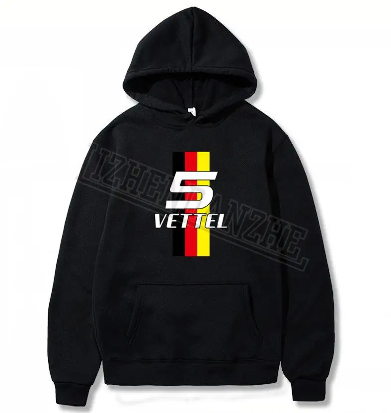 Себастьян Vettel номер 5 мужские толстовки с рисунком кольца F1 водитель для