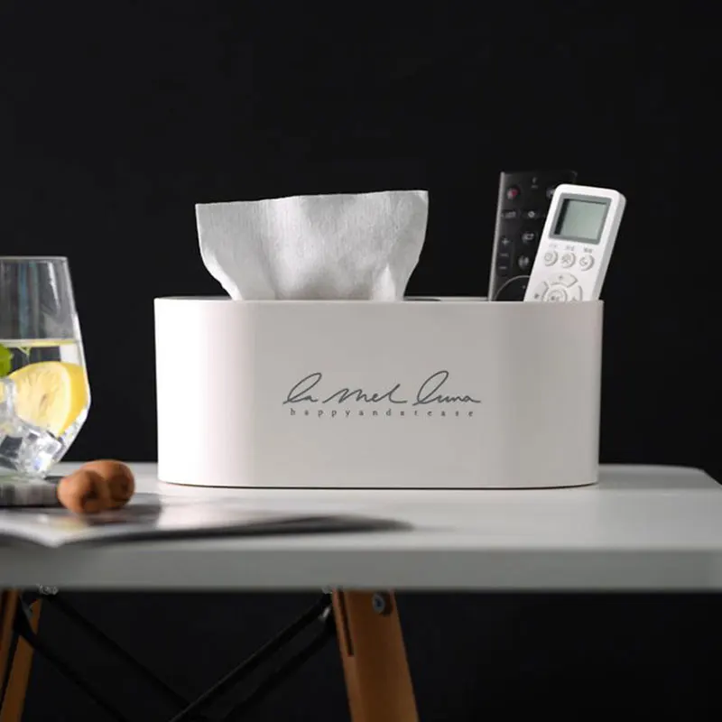

Creative Tissue Box Cover Home Car Desk Organizer Remote Control Holder Makeup Cosmetic Storage Box Napkin Paper Container