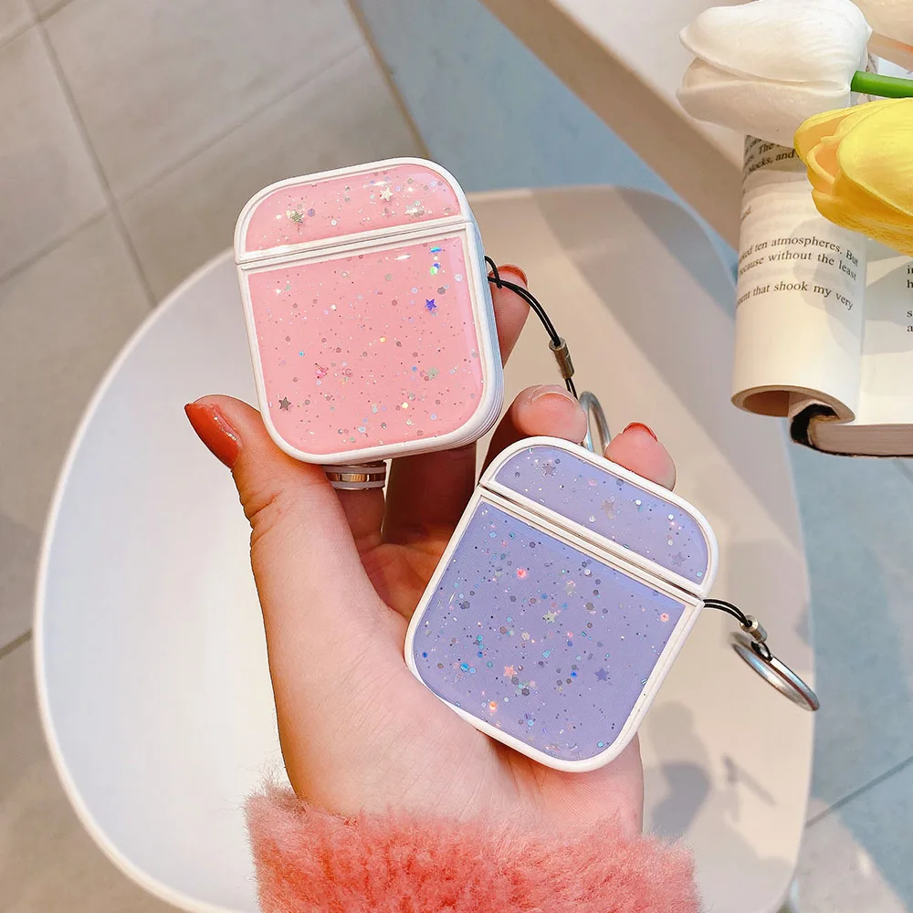 

Яркие цвета чехол для AirPods 2 Pro чехол s Macaron Симпатичные Блестящие аксессуары для наушников Защитный блестящий чехол Coque