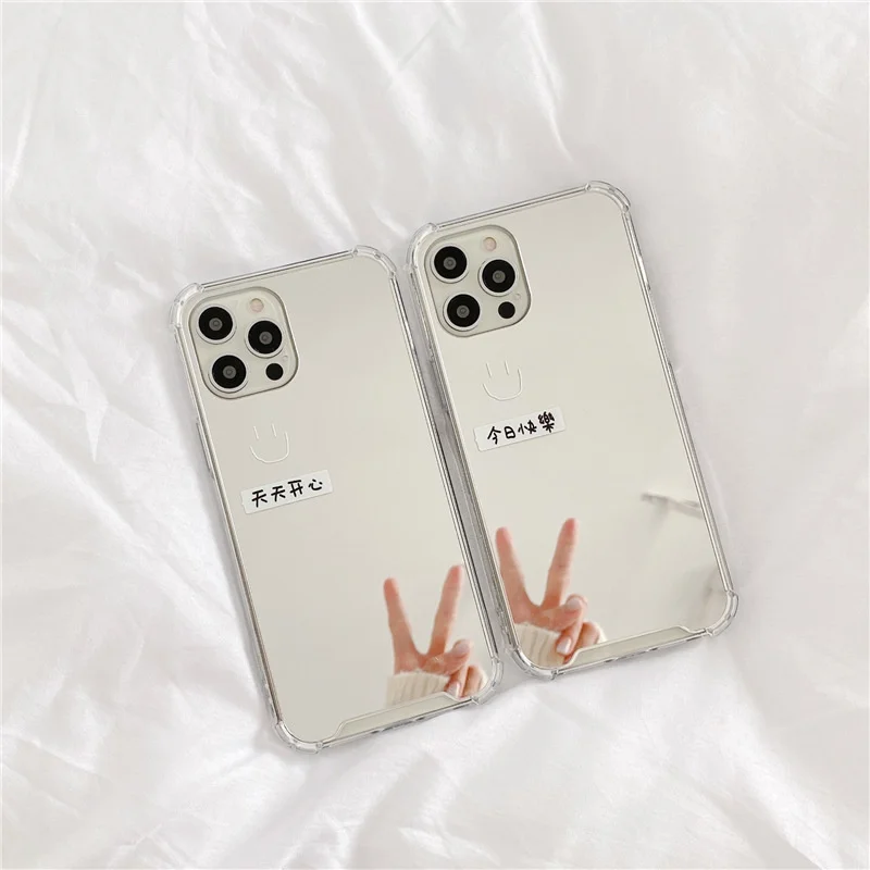 

Mirror happy smile today XR for iphone 13 pro case xsmax for iphone11 / 12 soft 8plus
