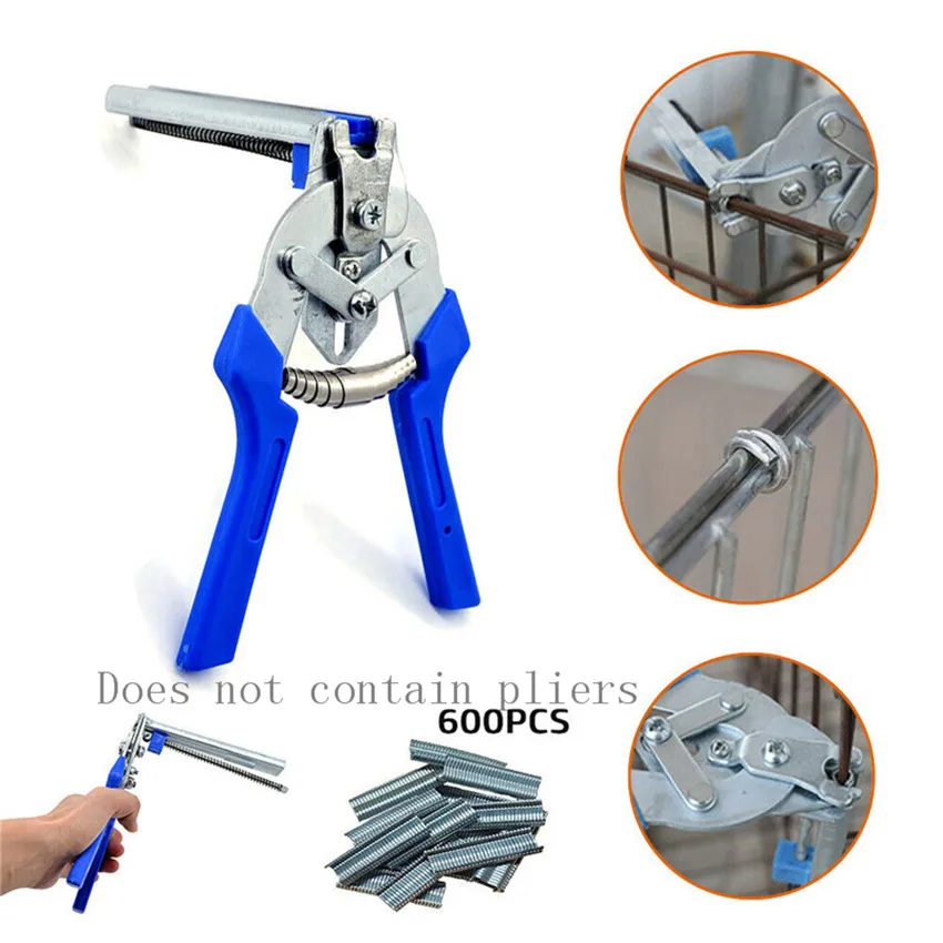 600 шт./м ногти привязан к клетка Крепежная Скоба для куриные клетки кроликов