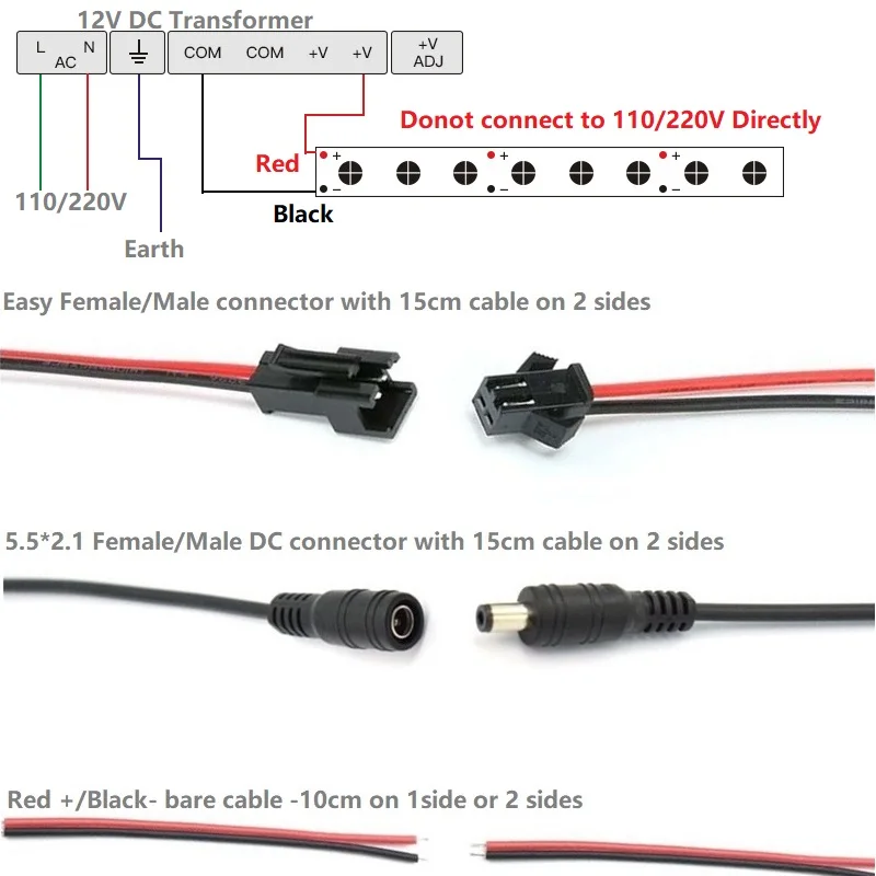 5 шт. 12VDC 20 дюймов Встроенный бар светильник 2835 60/120/240 светодиодов на метр плоской