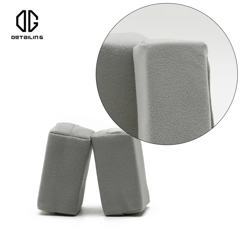 DETAILING 5pcs/pack Car Liquid Coat Tool Ceramic Coating Sponges Applicator Pads with Microfiber Suede Cloth