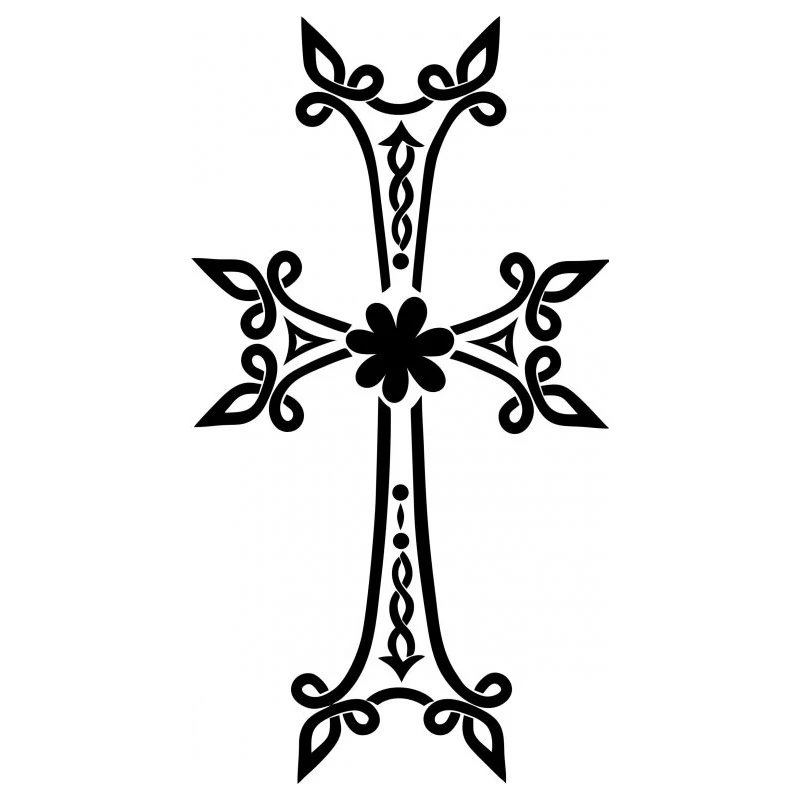 

S51666# Black Transparent Car Stickers Vinyl Decal Cross Motorcycle Decorative Accessories Creative