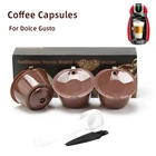 Многоразовые капсулы Dolce Gusto, многоразовый фильтр для кофе, перезаряжаемые капсулы Nescafe для эспрессо, для кофемашины, сладкий вкус