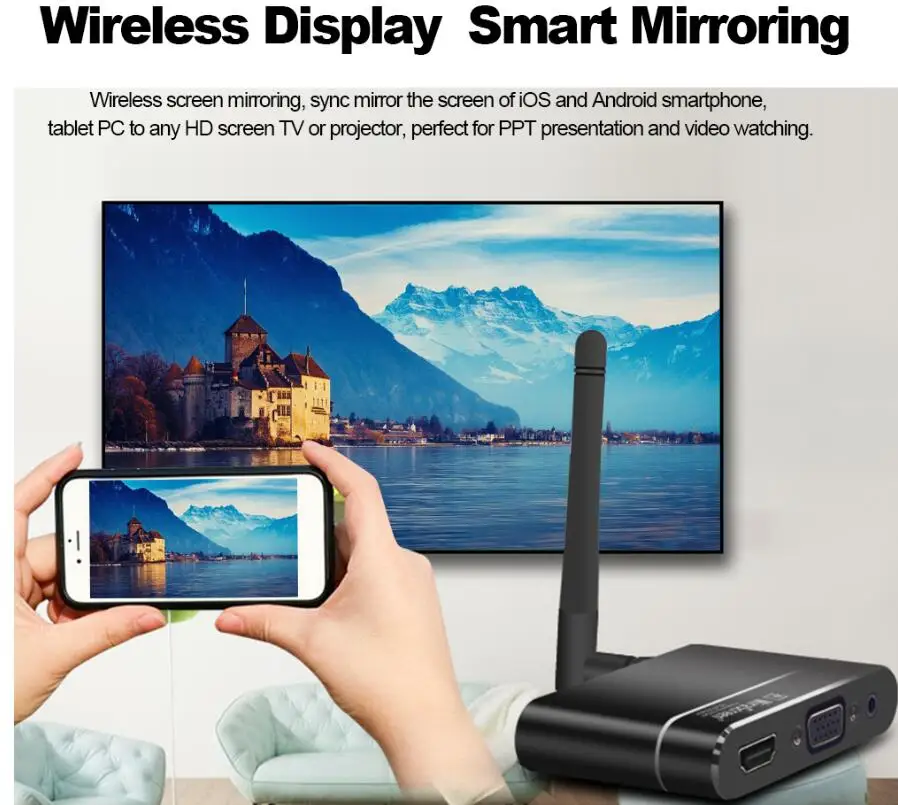 Экран Mira X6W TV Stick Miracast Airplay DLNA экран зеркальное отображение Wi Fi Dongles беспроводные HDMI