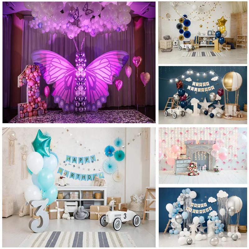 

SHENGYONGBAO Birthday Photography Backdrops 1st Baby Newborn Portrait Photo Background Party Studio Photocalls 2021318ET-10