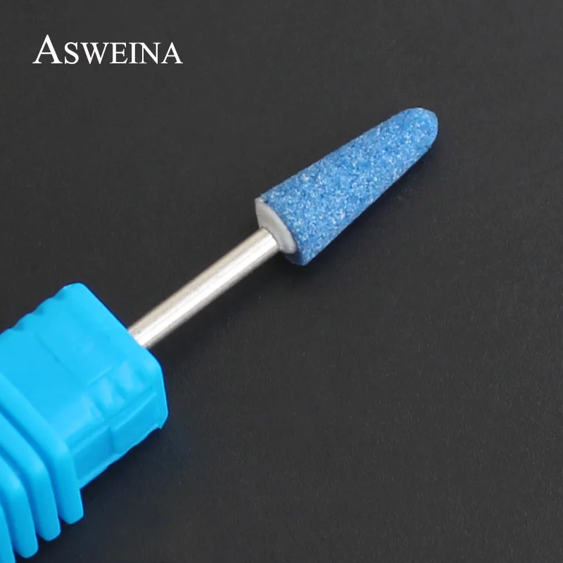 Синие керамические сверла для ногтей ASWEINA роторные корундовые аппарат маникюра