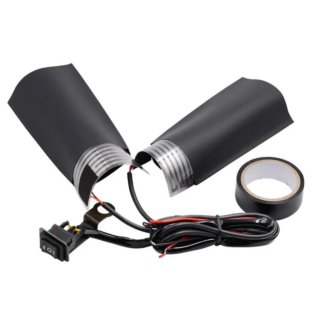 

Universal Heated Grips 12V Motorcycle Electric Heating Handle Kit Refit Hand Set Universal Electric Heating Insert Handlebar Pad