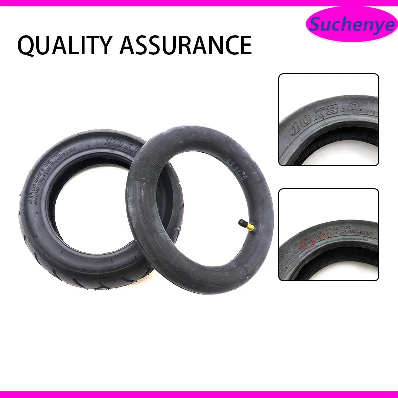 

10 inch 10x3.0 Semi Road Tire Tyre Inner Outer ZERO 10X Cross-country Tire Non-slip and Thickened Electric Scooter