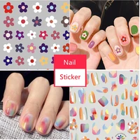 new strawberry rainbow fruit nail polish self adhesive sticker for nails decal decoration accessorie manicures nail art sticker