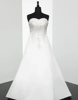 a line sweetheart neckline open back features re embroidered lace split train lace applique corset closure ties wedding dress